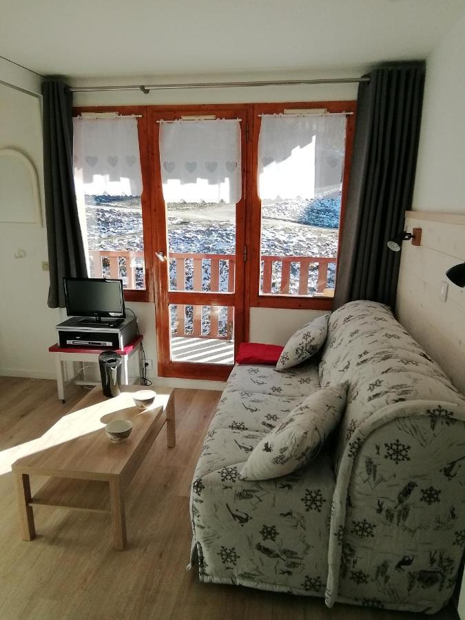 La Plagne Les Coches Studio Divisible Ensoleille Luaran gambar